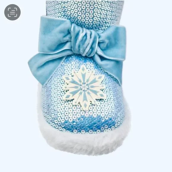 NWT Disney Sz 9-10 Toddler Girl’s Frozen Anna & Elsa Cute Cozy Fur Booties Boots - Picture 7 of 8